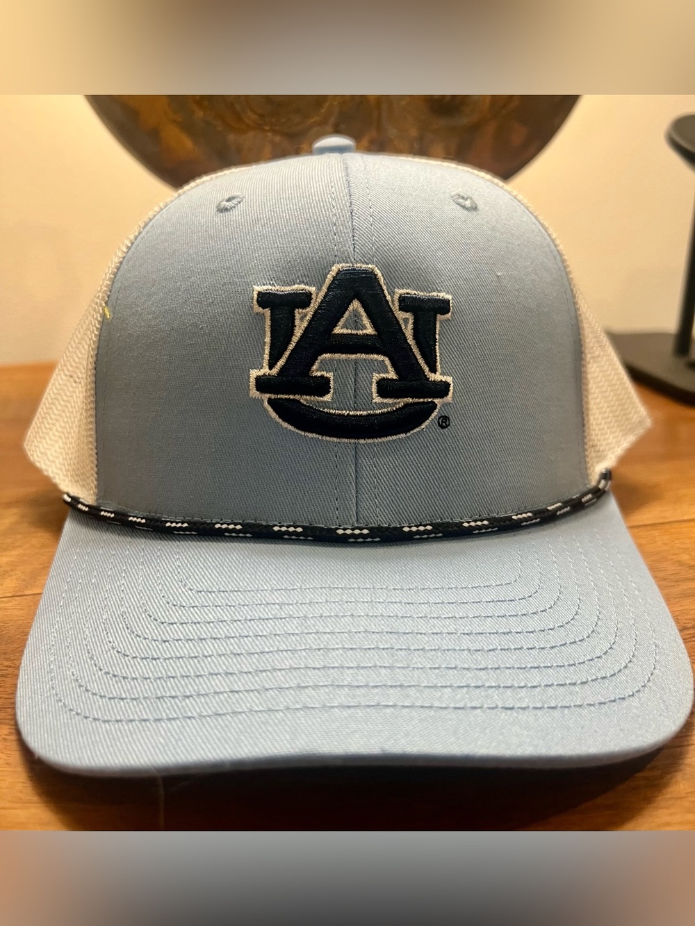The Game Light Blue and White AU Logo Trucker Hat AUBURN University 🦅